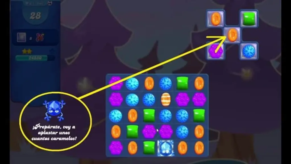 comment tuer la grenouille dans candy crush niveau 532