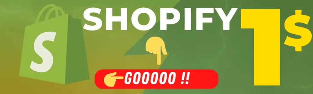 Shopify 1$ now